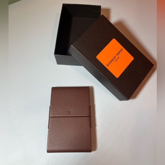 ✨ Giorgio Fedon Slim Leather Cigarette Holder — NEW — Made in Italy ✨ - Picture 2 of 6